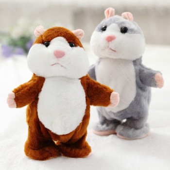 Lovely Walking Nodding Hamster Children Kid Plush Toy Hamster Animal Educational Toy S7JN