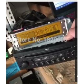 Original Yellow Screen Support USB Dual-zone Air Bluetooth Display monitor 12 pin for Peugeot 307 407 408 for citroen C4 C5