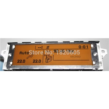 Original Yellow Screen Support USB Dual-zone Air Bluetooth Display monitor 12 pin for Peugeot 307 407 408 for citroen C4 C5