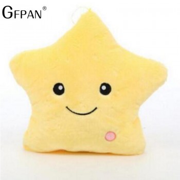 1pc 40CM Luminous Star Pillow Led Light Pillow Plush Pillow Hot Sale Toys Colorful Stars Kids Toys Birthday Gifts For Kids