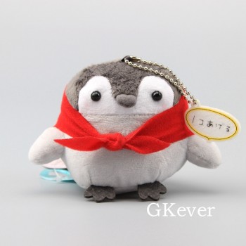 4 Pcs/Set Super Cute Positive Energy Penguin Plush Keychain Mobile Phone Pendant Backpack Hanging Mini Soft Dolls 9-11 CM