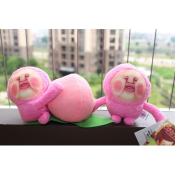 10cm Game Fairy Farm Printed Cartoon Plush Soft Stuffed Cute Kobito  Kakure Momojiri Peach Jun Mini Dukan Cobit Zukan Toys Doll