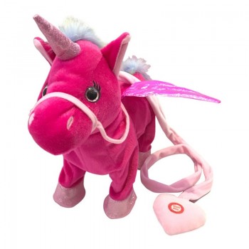 Popular Walking Unicorn Plush Toy soft Stuffed Animal sing song music Twisted ass Horse Cute Kawaii Christmas Gift for Children