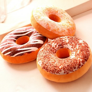 New 3D Donuts Pillow Food Shape Pillow Cushion For Leaning On Plush Toys Donuts Nap Mat Creative Toy Childrens toy
