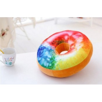 New 3D Donuts Pillow Food Shape Pillow Cushion For Leaning On Plush Toys Donuts Nap Mat Creative Toy Childrens toy