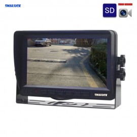 SMALUCK AHD 7inch TFT LCD Car Monitor Rear View Monitor Support 960P AHD Camera Support SD Card Video Recording
