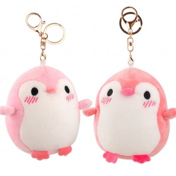 1 pc cute Anime Love In Ice Island Plush Keychain Cartoon Soft Penguin Bear Nano Foam Mini Pendant Doll plush keychain toys gift
