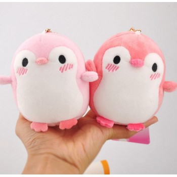 1 pc cute Anime Love In Ice Island Plush Keychain Cartoon Soft Penguin Bear Nano Foam Mini Pendant Doll plush keychain toys gift