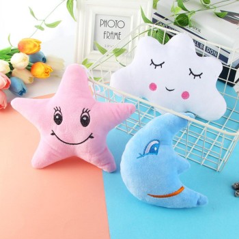 Lovely Star Moon Cloud PP Cotton 14 years old older Filling 24 x15cm/9.4 x 5.9inch Short Plush Pillow