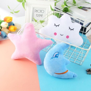 Lovely Star Moon Cloud PP Cotton 14 years old older Filling 24 x15cm/9.4 x 5.9inch Short Plush Pillow