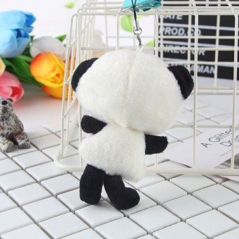 1pcs Cute Panda Plush Keychain Stuffed Animals Soft PP Cotton Kawaii Panda Plush Toy Bag Phone Ornaments for Girls Kids Gifts