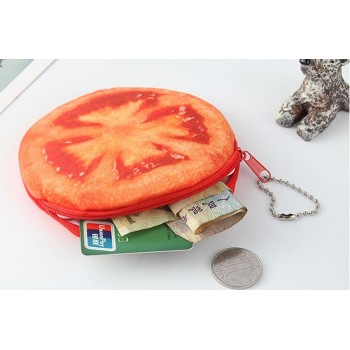 5Pcs/lot Wholesale ALL Summer Fruits Toys Lemon Watermelon Pineapple Strawberry Plush Toy Pocket Purse , keychain plush Toy GYH
