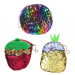 Super Kawaii Lady Girls Plush Purse BAG , Multi-designs Fruit Pineapple Etc. Key chain Plush Coin wallet Purse Pouch