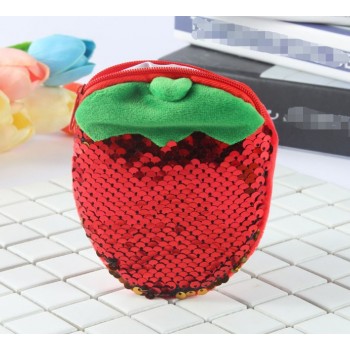 Super Kawaii Lady Girls Plush Purse BAG , Multi-designs Fruit Pineapple Etc. Key chain Plush Coin wallet Purse Pouch