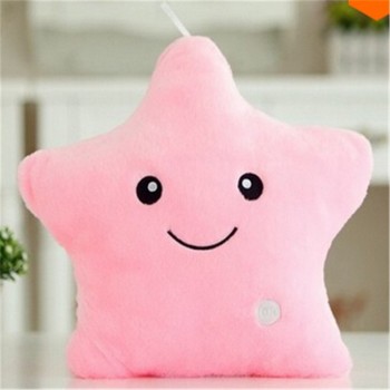 Luminous Juguetes Star Glowing Pillow New Year Toys For Children Led Light Plush Cushion Star Pillow Kids Toys For Girls
