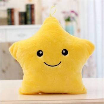 Luminous Juguetes Star Glowing Pillow New Year Toys For Children Led Light Plush Cushion Star Pillow Kids Toys For Girls