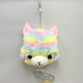 1 Pcs Creative Adorable Alpacasso Plush Coin Purse Portable Cartoon Cute Animals Face Alpaca Purse Female Plush Purses toy