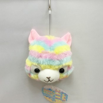 1 Pcs Creative Adorable Alpacasso Plush Coin Purse Portable Cartoon Cute Animals Face Alpaca Purse Female Plush Purses toy