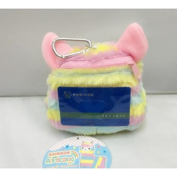 1 Pcs Creative Adorable Alpacasso Plush Coin Purse Portable Cartoon Cute Animals Face Alpaca Purse Female Plush Purses toy