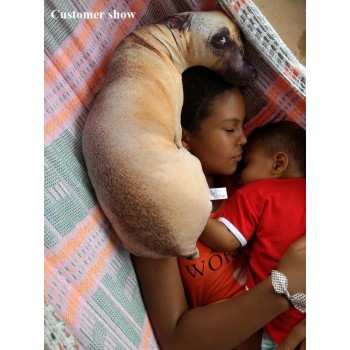 3D Simulation Plush Dog Tiger Cushion Kids Toy Dolls Stuffed Animal 40cm Creative Pillow Sofa Anime Toys For Children Brinquedos