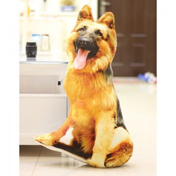 3D Simulation Plush Dog Tiger Cushion Kids Toy Dolls Stuffed Animal 40cm Creative Pillow Sofa Anime Toys For Children Brinquedos