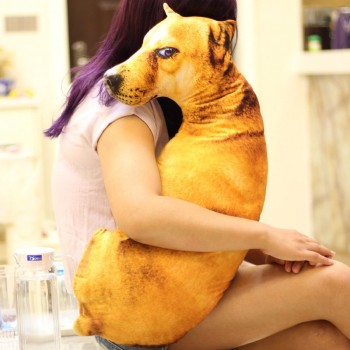 3D Simulation Plush Dog Tiger Cushion Kids Toy Dolls Stuffed Animal 40cm Creative Pillow Sofa Anime Toys For Children Brinquedos