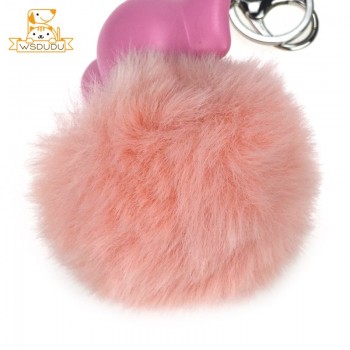 Animal Baby Keychains Sleeping Pompons Elephant Rabbit Bear Puppy Bunny Panda Bee Plush Stuffed Toys Bag Ball Pendant Cute Dolls
