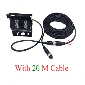 4 Pin CCD Bus Vans Trucks Rear View Reverse Camera 12/24V Parking Camera + Remote Control 7 Color TFT Monitor 800*480 screen
