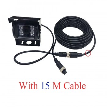 4 Pin CCD Bus Vans Trucks Rear View Reverse Camera 12/24V Parking Camera + Remote Control 7 Color TFT Monitor 800*480 screen