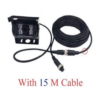 4 Pin CCD Bus Vans Trucks Rear View Reverse Camera 12/24V Parking Camera + Remote Control 7 Color TFT Monitor 800*480 screen