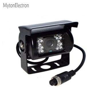 4 Pin CCD Bus Vans Trucks Rear View Reverse Camera 12/24V Parking Camera + Remote Control 7 Color TFT Monitor 800*480 screen