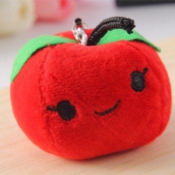 1Pc Lovely fruit amp; vegetables Plush Dolls Pendant Cute Fruit Plush Keychains Stuffed Doll Key Chain Toys Christmas Gifts