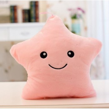 Kawaii Star Pillow Plush Toys Cute Luminous stuffed Toy Led Light Pillow Glow in Dark Plush Pillow Doll Toys for Children Kids