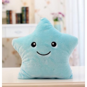 Kawaii Star Pillow Plush Toys Cute Luminous stuffed Toy Led Light Pillow Glow in Dark Plush Pillow Doll Toys for Children Kids