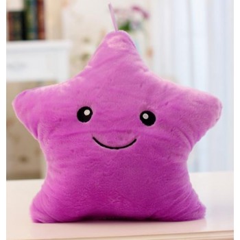 Kawaii Star Pillow Plush Toys Cute Luminous stuffed Toy Led Light Pillow Glow in Dark Plush Pillow Doll Toys for Children Kids