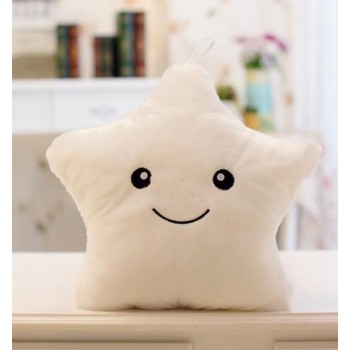 Kawaii Star Pillow Plush Toys Cute Luminous stuffed Toy Led Light Pillow Glow in Dark Plush Pillow Doll Toys for Children Kids