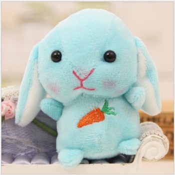 Hot sale cartoon Animal lovely rabbit soft plush KeyChain Toys Backpack pendant creative Valentines day birthday gifts