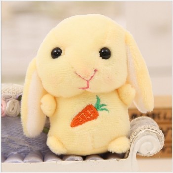 Hot sale cartoon Animal lovely rabbit soft plush KeyChain Toys Backpack pendant creative Valentines day birthday gifts