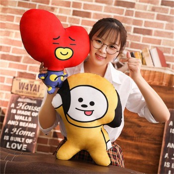 1pc Kawaii Bangtan Boys BTS bt21 Plush Pillow Stuffed Toys Soft VAN COOKY CHIMMY SHOOKY KOYA RJ MANG TATA Cushion Gifts for Girl
