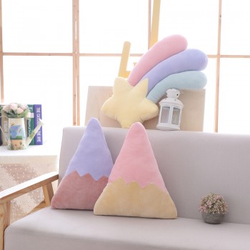 Colorful Moon/Star/Lucky Cloud/Rainbow/Conch/Hill/Ball/Shooting Star Plush Pillow Natural Stuffed Pillow Sofa Chair Decor