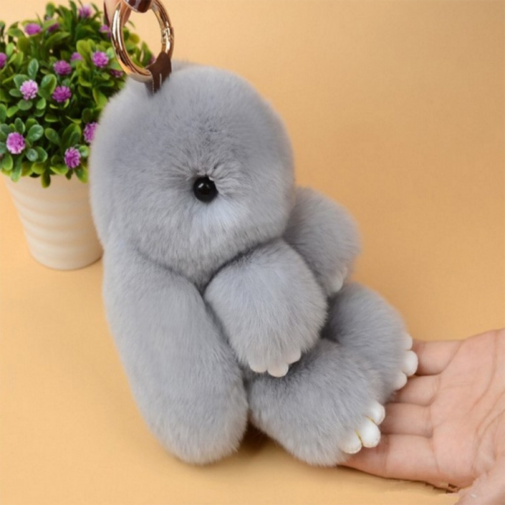 Tronzo 5 Style 15cm Kawaii Mini Rabbit Plush Keychain Soft Stuffed Bunny Car Decoration Keyring Plush Toys Easter Gift For Girl