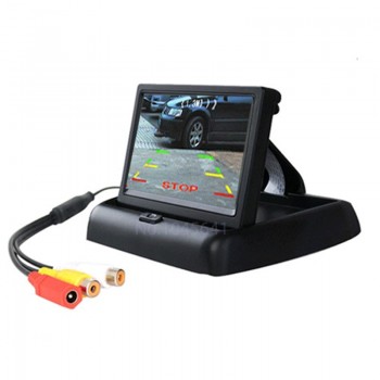 Aycetry! 4.3 inch HD Foldable Car Rear View Monitor Reversing Color LCD TFT Display HD Screen for Vehicle Backup Rearview Camera