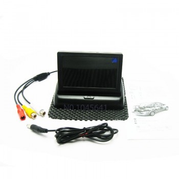 Aycetry! 4.3 inch HD Foldable Car Rear View Monitor Reversing Color LCD TFT Display HD Screen for Vehicle Backup Rearview Camera