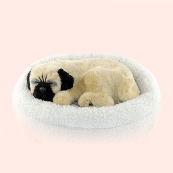Simulation dog Plush toys breathing dog interactive toys birthday gift sleepping dog Stuffed toys  robot dog