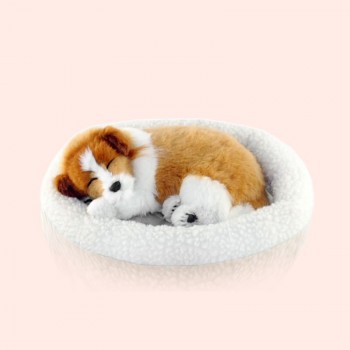 Simulation dog Plush toys breathing dog interactive toys birthday gift sleepping dog Stuffed toys  robot dog