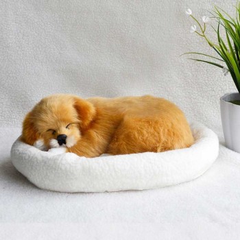 Simulation dog Plush toys breathing dog interactive toys birthday gift sleepping dog Stuffed toys  robot dog