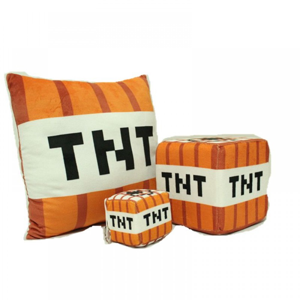 3PCS/LOT 40-20cm Minecraft push TNT Pillow Toy Doll Gift For Children Christmas Gifts