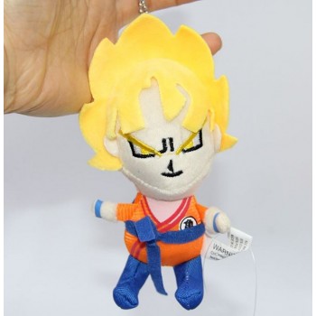 1 Pc Cute Anime Dragon Ball Z Plush Keychain Toy Vegeta Pendant Super Saiyan Stuffed Plush Pendant Doll plush keychain toys