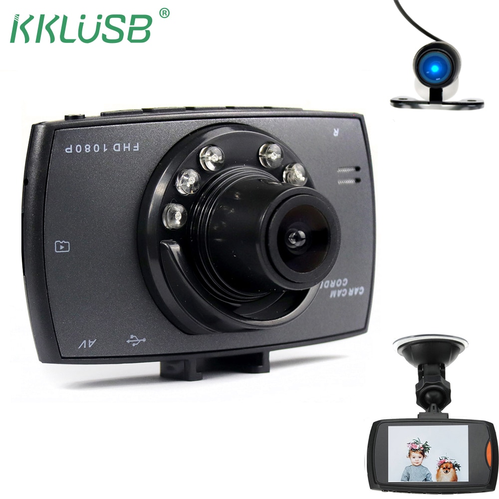 Dual Lens Car DVR Camera G30 Full HD 1080P 170 Degree Dashcam Video Registrars Parking Cars Night Vision G-SensorDash Cam