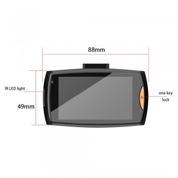 Dual Lens Car DVR Camera G30 Full HD 1080P 170 Degree Dashcam Video Registrars Parking Cars Night Vision G-SensorDash Cam